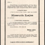 1894 Hódmezővásárhely emlékülés Kossuth Lajos halálának alkalmából meghívó 4 p