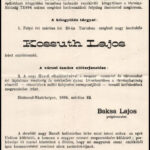 1894 Hódmezővásárhely emlékülés Kossuth Lajos halálának alkalmából meghívó 4 p - Image 2