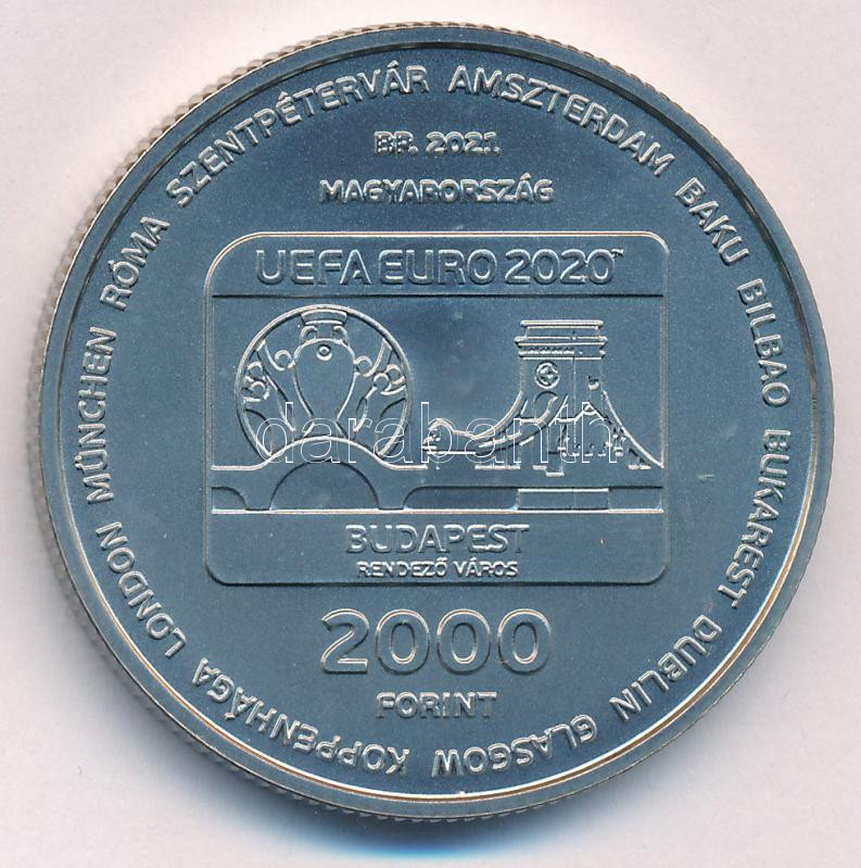 2021. 2000Ft Cu-Ni 'XVI. UEFA Labdarúgó-Európa-bajnokság' T:BU Adamo EM416 - Image 2