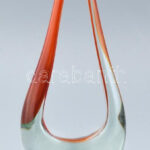 Murano üveg dísz, jelzés nélkül, hibátlan, m: 19 cm