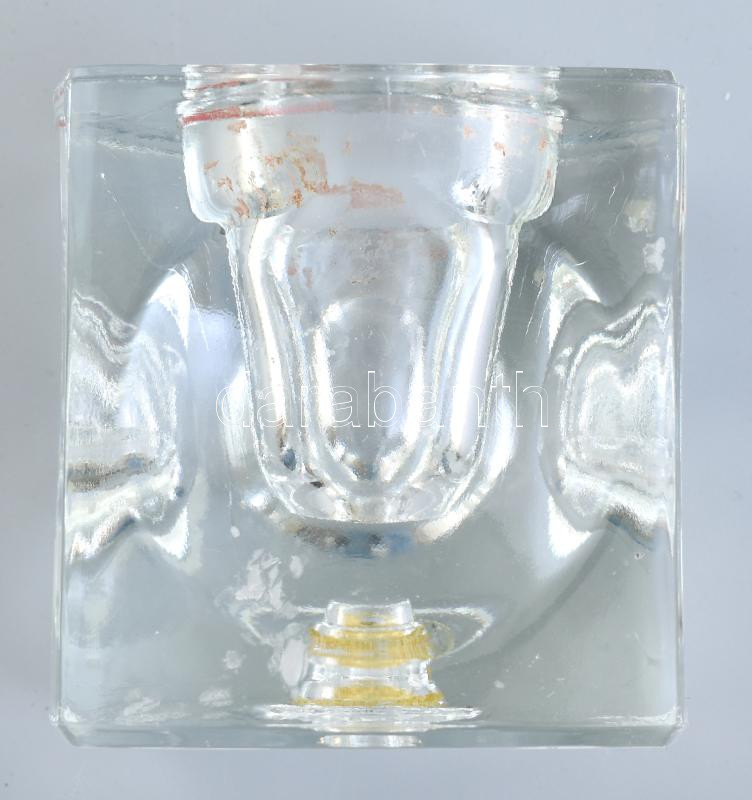Design üveg gyertyatartó, hibátlan, m: 7 cm - Image 2