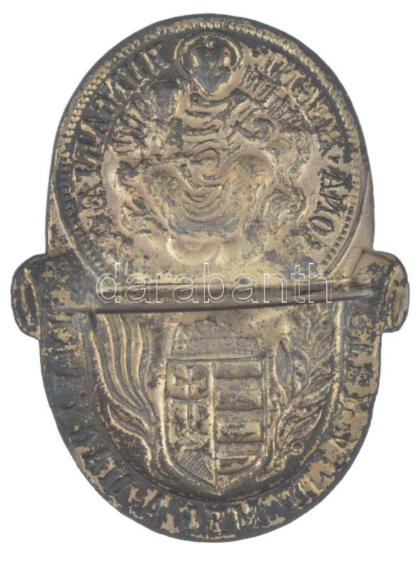 DN 'Patrona Regni Hungariae 1764 - Isten, áldd meg a magyart!' fém lemezjegyvény (41x31mm) T:2 - Image 2