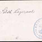1929 Kézzel rajzolt emléklap, hátoldalán az 1.sz. B.K.I. E. cserkészcsapat bélyegzőjével - Image 2