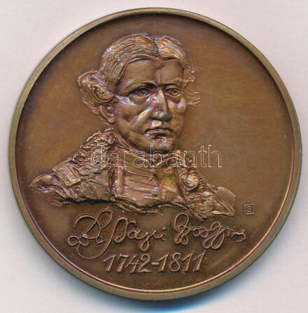 Kelemen Kristóf (1922-2001) / Sebestyén Sándor (1949-2010) 1987. 'Bessenyei György / MÉE XVII. Vándorgyűlés Nyíregyháza' kétoldalas bronz emlékérem (42,5mm) T:1