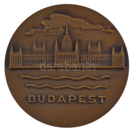 DN 'Budapest' egyoldalas bronz emlékérem (70mm) T:1-