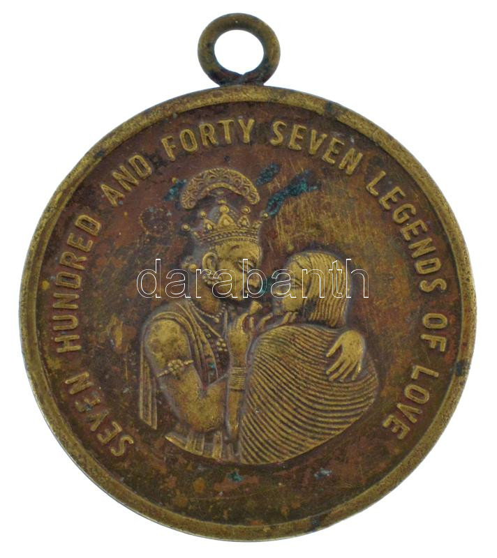 DN 'A szerelem 747 legendája / Air-India Boeing 747' kétoldalas bronz emlékérem füllel (42mm) T:1- kis patina ND '747 legends of love / Air-India Boeing 747' two-sided bronze commemorative medallion with ear (42mm) C:AU small patina - Image 2