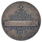 Iván István (1905-1968) DN 'Szegedi Kereskedelmi és Iparkamara Kitüntető Érme' kétoldalas ezüstözött bronz emlékérem (50mm) T:2 ph. - Image 2