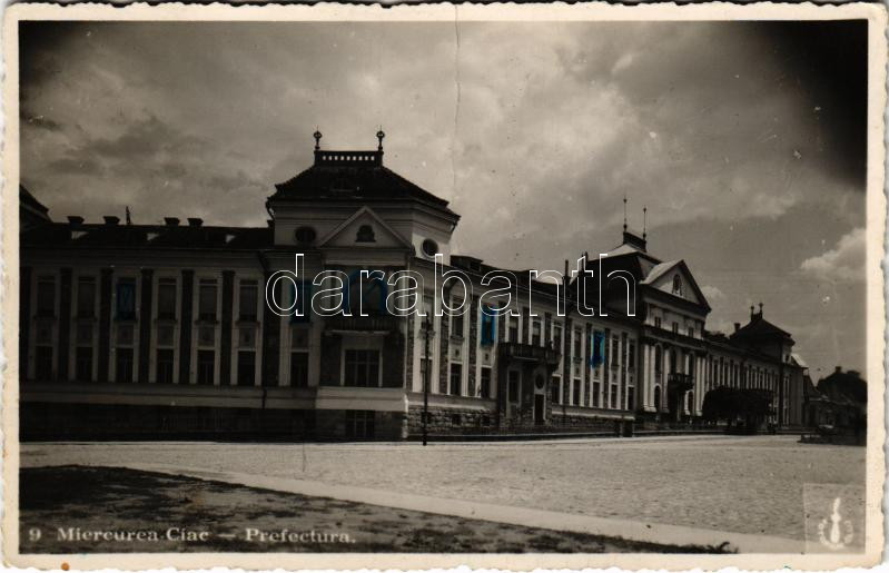 1940 Csíkszereda, Miercurea Ciuc; városháza / Prefectura / town hall (fa)