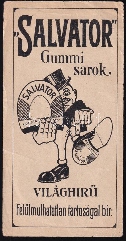 Salvator gumisarok számolócédula