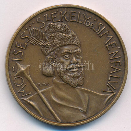 Tóth Sándor (1933-2019) 1989. 'Siménfalvi Székely Mózes / MÉE Hajdú-Bihar Megyei szervezete' kétoldalas bronz emlékérem (42,5mm) T:1 kis patina Adamo DE15
