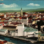 Kolozsvár, Cluj; látkép. Vasúti levelezőlapárusítás 84. sz. 1916. / general view (Rb)
