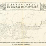 1938 Magyarország új északi határvidéke, kétoldalas Pesti Hírlap térkép, hajtva, jó állapotban 41x57 cm - Image 2