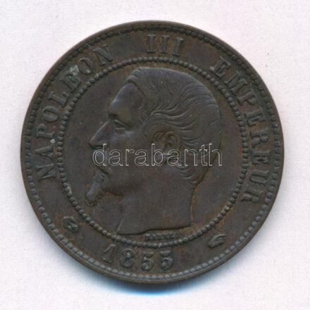 Franciaország / Második Császárság 1855A 10c bronz 'III. Napóleon' T:2 France / Second Empire 1855A 10 Centimes bronze 'Napoleon III' C:XF Krause KM#771.2