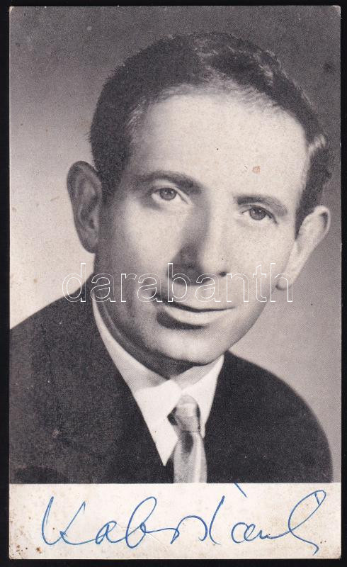Kabos László színész aláírt képeslap