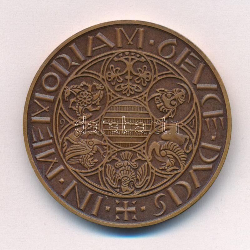 Peternák Gusztáv (1928-) 1988. 'MÉE Budapest / Hungarie Strigonium Metropolis (Esztergom)' bronz emlékérem 'Magyar Éremgyűjtők Egyesülete Budapest' peremirattal (42,5mm) T:1- - Image 2