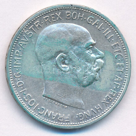 Ausztria 1913. 2K Ag 'Ferenc József' T:2,2- patina Austria 1913. 2 Corona Ag 'Franz Joseph' C:XF,VF patina Krause KM#2821