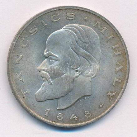 1948. 20Ft Ag 'Táncsics' T:1-,2 patina, apró karc Adamo EM3