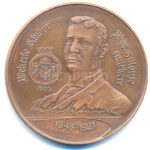 Fritz Mihály (1947-) 1992. 'Wekerle Sándor, Mór szülöttje emlékére / Gyűjtők Egyesülete - Mór' bronz emlékérem (42,5mm) T:1- Adamo MR1