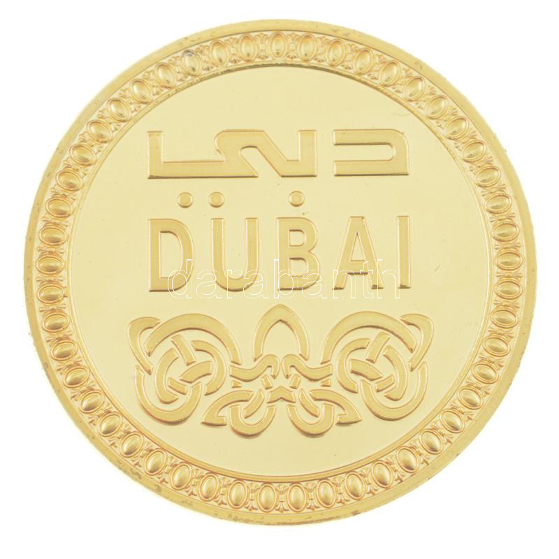 Egyesült Arab Emírségek DN 'Dubaj' aranyozott emlékérem (40mm) T:PP United Arab Emirates ND 'Dubai' gilt medallion (40mm) C:PP - Image 2