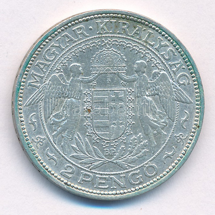 1929. 2P Ag 'Madonna' T:2,2- Adamo P7 - Image 2