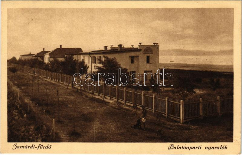 Zamárdi-fürdő, Balatonparti nyaralók. Friedmann József kiadása