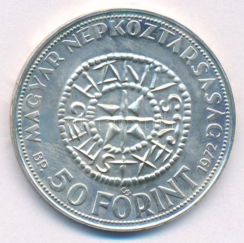 1972. 50Ft Ag 'Szent István' T:BU Adamo EM38 - Image 2