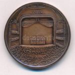 Lapis András (1942-) 1988. '125 éves a Szegedi Kórusmozgalom' kétoldalas bronz emlékérem (42mm) T:1- - Image 2