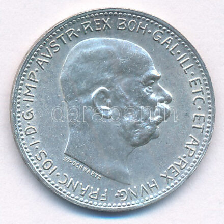 Ausztria 1916. 1K Ag 'Ferenc József' T:1- Austria 1916. 1 Corona Ag 'Franz Joseph' C:AU Krause KM# 2820