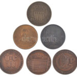 6 darabos bronz emlékérem tétel, közte 'Kiváló munkáért', 'Technoimpex', 'Subway Conference', 'Magyar Hitel Bank', '150 éves az Egri Főszékesegyház' (42mm) T:1-