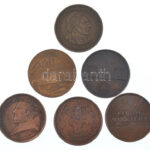 6 darabos bronz emlékérem tétel, közte 'Kiváló munkáért', 'Technoimpex', 'Subway Conference', 'Magyar Hitel Bank', '150 éves az Egri Főszékesegyház' (42mm) T:1- - Image 2