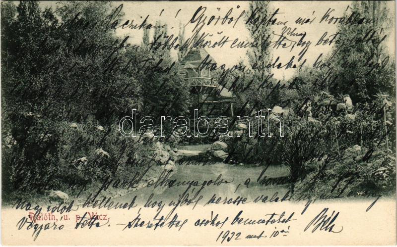 1932 Vácrátót, Rátóth; Vigyázó kastély park