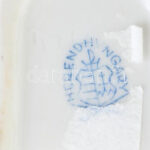 Herendi porcelán Viktória mintás leveles tálka, kézzel festett, jelzett, hibátlan, 15×8,5 cm - Image 3
