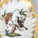 Herendi porcelán Rotschild mintás leveles tálka, kézzel festett, jelzett, hibátlan, 15×8,5 cm - Image 2