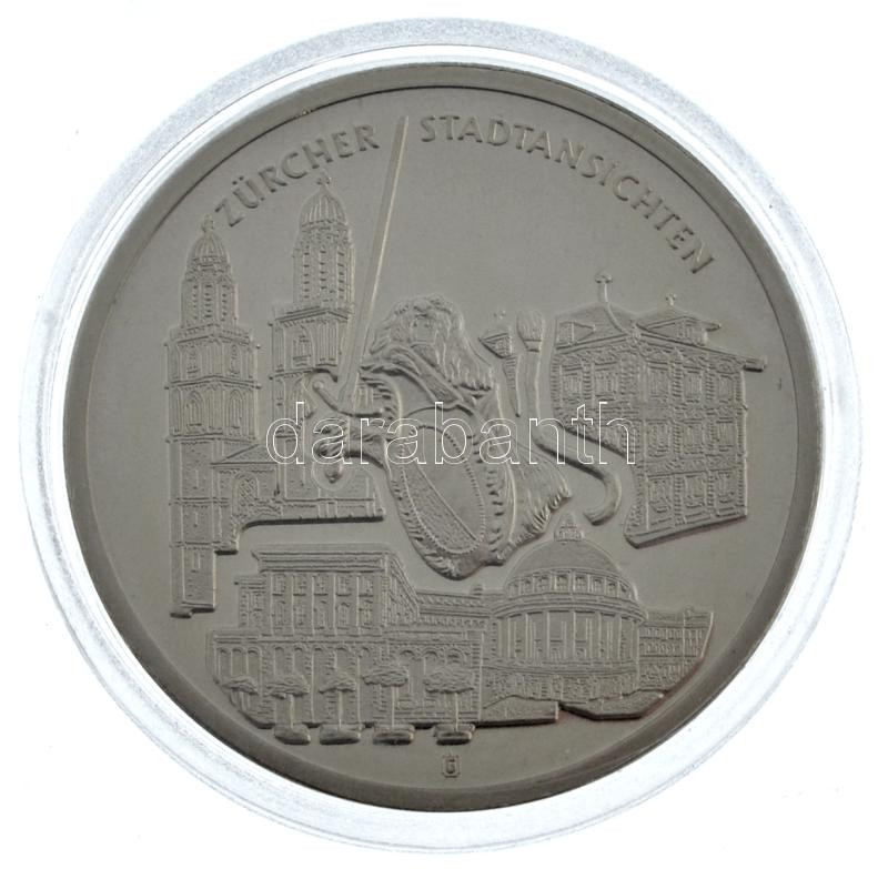 Svájc DN 'Zürichi látványosságok / Grossmünster' Cu-Ni emlékérem (40mm) T:1 Switzerland ND 'Züricher Stadtansichten / Grossmünster' Cu-Ni commemortaive medallion (40mm) C:UNC