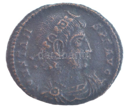 Római Birodalom / Siscia / Constans 346-348. AE3 Cu (1,64g) T:1-,2 Roman Empire / Siscia / Constans 346-348. AE3 Cu 'CONSTAN-S PF AVG / GLOR-IA EXERC-ITVS - delta-SIS dot-in-crescent' (1,64g) C:AU,XF RIC VIII 100, delta