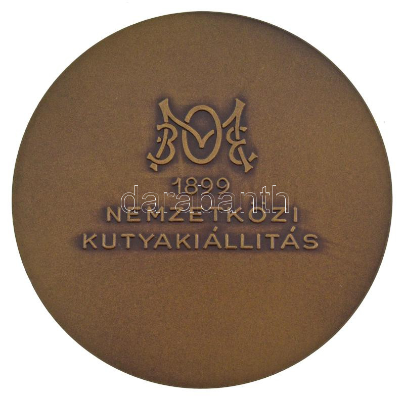 ~1960. 'Budapesti emlék / MEOE (Magyar Ebtenyésztők Országos Egyesülete) alapítva: 1899. Nemzetközi kutyakiállítás' kétoldalas bronz emlékérem (80mm) T:1 - Image 2