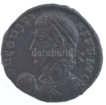 Római Birodalom / Alexandria / Constans 348-350. AE2 bronz (3,93g) T:2- ü. Roman Empire / Alexandria / Constans 348-350. AE2 bronze 'D N CONSTA-NS P F AVG / FEL TEMP REPA-RATIO - ALE [delta]' (3,93g) C:VF ding