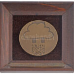 DN 'Borsod-Abaúj-Zemplén Megye - A Közösségért' keretezett bronz plakett (60mm) T:1-