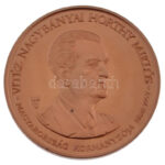 Bozó Gyula (1913-2004) 1993. 'Vitéz Nagybányai Horthy Miklós újratemetése Kenderesen' Cu emlékérem (42mm) T:PP kis patina