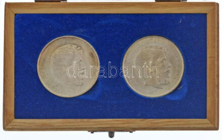 1947. 5Ft Ag 'Kossuth' (2x) nem eredeti dísztokban T:1- patina Adamo F8.1