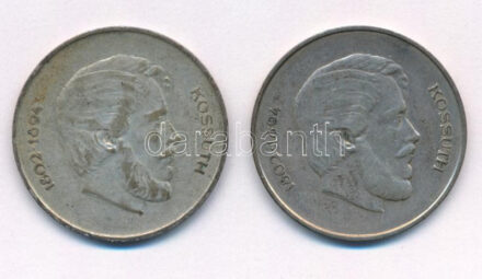 1947. 5Ft Ag 'Kossuth' (2x) T:2-,3 patina Adamo F8.1