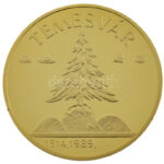 1989. 'Temesvár 1514,1989 / Ne hagyd el Erdélyt, Erdélyt Istenem!' aranyozott fém emlékérem (42,5mm) T:PP kis ph - Image 2