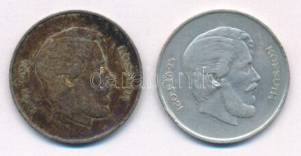 1947. 5Ft Ag 'Kossuth' (2x) T:2- patina Adamo F8.1