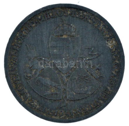 1941. 'Délvidéki Emlékérem' Zn emlékérem mellszalag, fül nélkül Szign.: BERÁN L. T:2 patina, letört fül Hungary 1941. 'Commemorative Medal for the Return of Southern Hungary' Zn medal without ear and ribbon. Sign: BERÁN L. C:XF