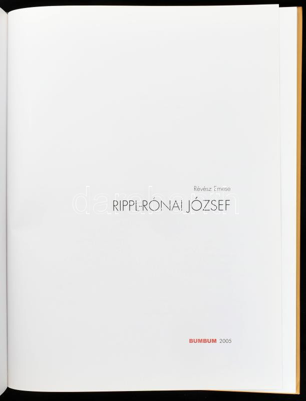 Révész Emese: Rippl-Rónai József. 2005, Bumbum. Kiadói kartonált kötés, jó állapotban. - Image 2