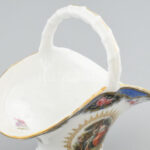 Cseh Altwien kosárka, matricás porcelán, jelzett, kopásokkal, m: 11 cm - Image 2