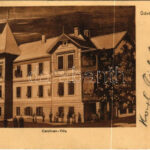 1906 Tarcsa, Tatzmannsdorf; Carolinen Villa am Nacht / villa este / villa at night (EK)