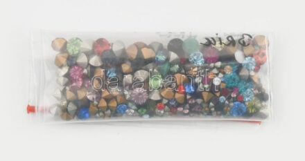 500 db strassz kő javításhoz felújításhoz, vegyes méretben, brill csiszolással, 1-4 mm