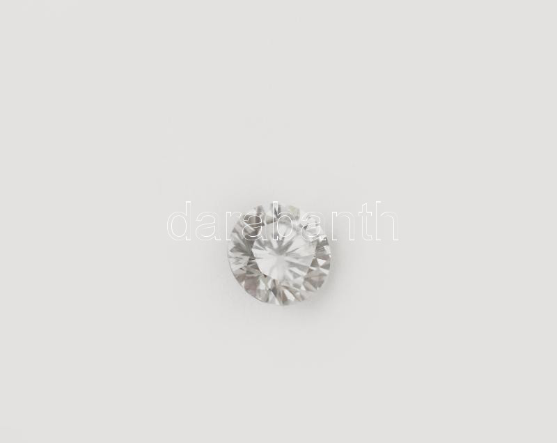 Moissanite, brill csiszolás, 4,97 mm, 0,42 cts