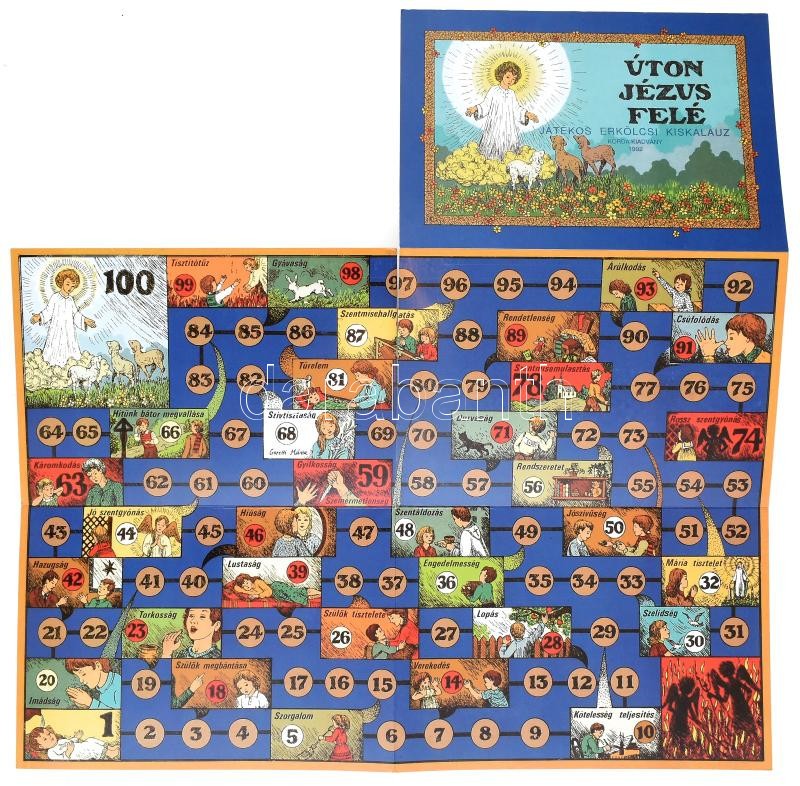 Úton Jézus felé, játékos erkölcsi kiskalauz, vallási témájú társasjáték gyerekeknek - Image 2